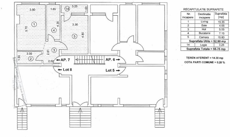 Apusului, Pacii apartament doua camere (rezidential sau pentru birou)